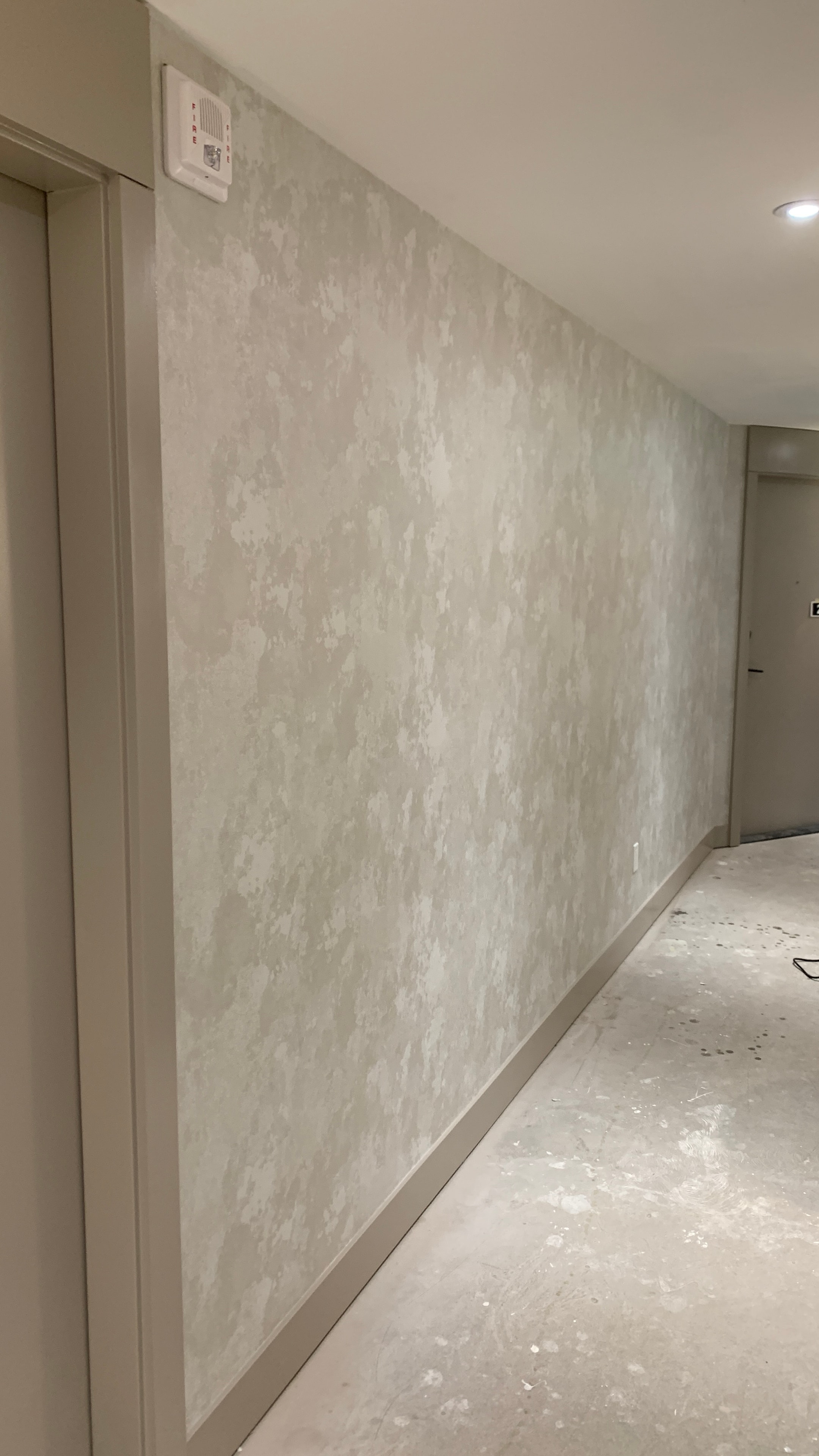 Wallcovering on New Construction Project